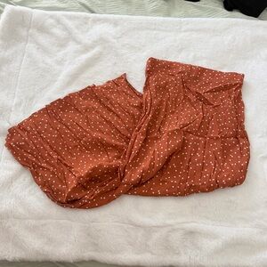 FREE Cotton On Terracotta Polka Dot Maxi Skirt